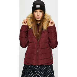 Only - Kurtka. Brązowe kurtki damskie ONLY, l, z materiału, z kapturem. Za 259,90 zł.