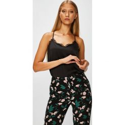 Morgan - Top. Czarne topy damskie Morgan, bez wzorów, z elastanu, casualowe, bez kołnierzyka, bez rękawów. W wyprzedaży za 119,90 zł.