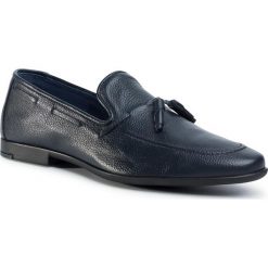 Półbuty QUAZI - QZ-64-04-000650 107. Niebieskie półbuty męskie QUAZI, na co dzień, bez wzorów, ze skóry, eleganckie, bez zapięcia. Za 339,00 zł.