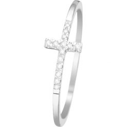 Złoty pierścionek z diamentami. Szare pierścionki damskie Diamond & Co, z diamentem, złote. W wyprzedaży za 593,95 zł.