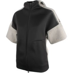 Bluzy rozpinane damskie: bluza sportowa damska ADIDAS ZNE SHORT SLEEVE HOOD REC / B46929