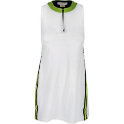 Sukienka MONREAL LONDON RIB TRIM SHIFT Biały. Białe sukienki damskie marki Monreal London, na co dzień, bez wzorów, sportowe, bez kołnierzyka, bez rękawów, sportowe. W wyprzedaży za 351,00 zł.