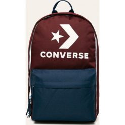 Converse - Plecak. Brązowe plecaki męskie Converse, z nadrukiem, z poliesteru. W wyprzedaży za 99,90 zł.