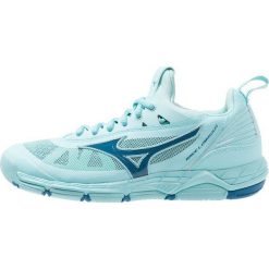Mizuno WAVE LUMINOUS Obuwie do siatkówki aqua splash/blue sapphire. Niebieskie buty do fitnessu damskie Mizuno, z gumy, mizuno wave. Za 509,00 zł.