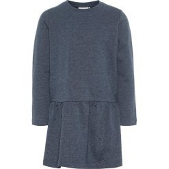 Sukienka "Sebamse" w kolorze granatowym. Niebieskie sukienki niemowlęce marki name it girls, bez wzorów, z długim rękawem, długie, midi. W wyprzedaży za 45,95 zł.