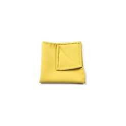 POSZETKA BAWEŁNIANA GREEN YELLOW CLASSIC. Żółte poszetki męskie marki R3s men's accessories, bez wzorów, z bawełny. Za 40,00 zł.