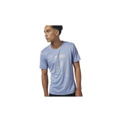 T-shirty z krótkim rękawem Reebok Sport Koszulka Running Reflective. Niebieskie koszulki męskie marki Reebok Sport, s, bez wzorów, sportowe, bez kołnierzyka, krótkie. Za 179,00 zł.