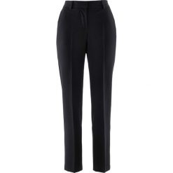 Spodnie ze stretchem bonprix czarny. Spodnie damskie bonprix. Za 109,99 zł.