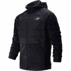 New Balance MJ93025BK. Pomarańczowe kurtki sportowe męskie New Balance, xl, bez wzorów, z poliesteru, bez kaptura, do biegania. Za 389,99 zł.