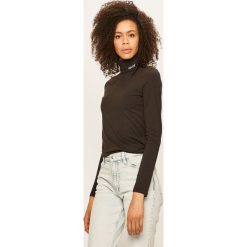 Levi's - Longsleeve. Czarne topy damskie Levi's®, s, bez wzorów, z elastanu, casualowe, z golfem. W wyprzedaży za 119,90 zł.