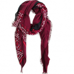 Chusta CALVIN KLEIN - Bandama Scarf K60K604909 242. Czerwone chusty damskie Calvin Klein, z materiału. Za 229,00 zł.