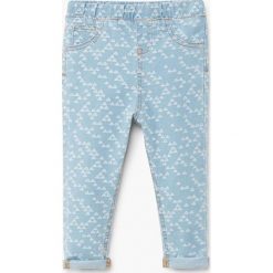 Mango Kids - Jeansy dziecięce Marc 80-104 cm. Niebieskie jeansy męskie marki Mango Kids, z elastanu. Za 59,90 zł.