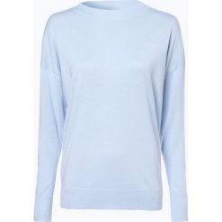 Marc Cain Collections - Sweter damski z dodatkiem kaszmiru i jedwabiu, niebieski. Niebieskie swetry damskie marki Marc Cain Collections, bez wzorów, z kaszmiru, bez rękawów, bez kaptura. Za 399,95 zł.