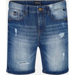 Mayoral - Szorty dziecięce 128-172 cm. Niebieskie spodenki chłopięce marki Mayoral, z aplikacjami, z elastanu, casualowe. Za 139,90 zł.