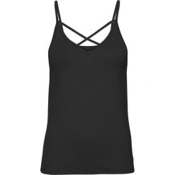 Top bonprix czarny. Czarne topy damskie bonprix, z materiału. Za 24,99 zł.