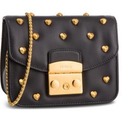 Torebka FURLA - Metropolis Amoris 1000640 B BUQ1 Q25 Onyx. Czarne torebki klasyczne damskie Furla, bez wzorów, ze skóry, wizytowe, bez dodatków. W wyprzedaży za 749,00 zł.
