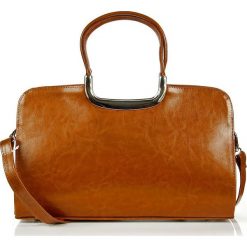 Aktówka kuferek ze skóry naturalnej DAN-A T260 camel - camel. Brązowe aktówki damskie DAN-A, bez wzorów, ze skóry, bez dodatków. Za 259,99 zł.