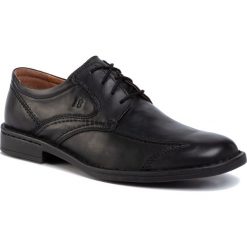 Półbuty JOSEF SEIBEL - Douglas 05 49188 74013 Schwarz. Czarne półbuty męskie Josef Seibel, na co dzień, bez wzorów, ze skóry ekologicznej, klasyczne, bez zapięcia. W wyprzedaży za 299,00 zł.