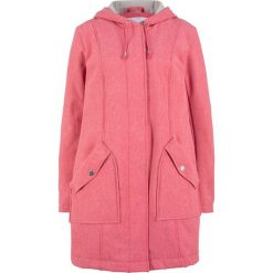Parka softshell bonprix czerwień granatu melanż. Czerwone kurtki damskie marki bonprix, bez wzorów, z softshellu, bez kaptura. Za 229,99 zł.
