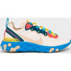 Nike Sportswear - Buty React Element 55. Brązowe buty sportowe damskie Nike Sportswear, bez wzorów, z materiału, sportowe. Za 549,90 zł.