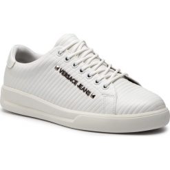 Sneakersy VERSACE JEANS - E0YTBSE2 70936 003. Białe sneakersy męskie Versace Jeans, na co dzień, z aplikacjami, z jeansu, klasyczne, bez zapięcia. Za 749,00 zł.