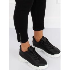 Buty sportowe czarne BL153P BLACK. Czarne buty sportowe damskie obuwie damskie, bez wzorów, z tkaniny, sportowe. Za 81,93 zł.