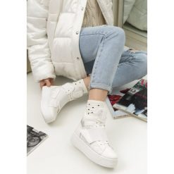 Białe Sneakersy Sykes. Białe buty sportowe damskie Renee, z aplikacjami, sportowe. Za 119,99 zł.