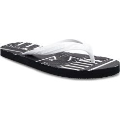 Japonki EMPORIO ARMANI - X4P070 XD127 00001 Opwhite/NIght/Opwhit. Białe klapki męskie Emporio Armani, bez wzorów, z tworzywa sztucznego. W wyprzedaży za 229,00 zł.