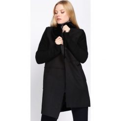 Czarny Kardigan Engrave. Czarne swetry damskie Born2be, xl, bez wzorów, prążkowane. Za 149,99 zł.