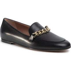 Lordsy BOSS - Kaia Loafer 50424435 10212362 01 Black 001. Czarne półbuty damskie Boss, ze skóry, bez obcasa, na obcasie. Za 1389,00 zł.