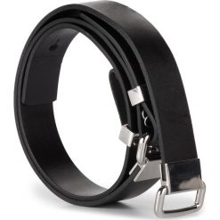 Pasek Damski TOMMY JEANS - Tjw Hardware Belt 2.0 AW0AW06858 002. Czarne paski damskie Tommy Jeans, w paski, z jeansu. Za 229,00 zł.