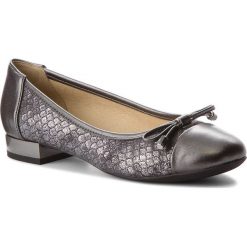 Baleriny GEOX - D Wistrey F D724GF 0PVNF C0268 Anthracite/Dk Grey. Szare baleriny damskie Geox, bez wzorów, ze skóry ekologicznej, bez obcasa. W wyprzedaży za 239,00 zł.