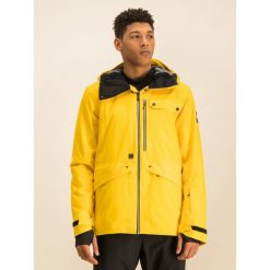 Kurtka snowboardowa Quiksilver Snow SpinDye EQYTJ03211. Żółte kurtki sportowe męskie Quiksilver, m, bez wzorów, z poliesteru, bez kaptura, narciarskie. W wyprzedaży za 999,00 zł.