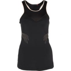 Elle Sport Koszulka sportowa black. Czarne topy sportowe damskie marki Elle Sport, l, z elastanu. W wyprzedaży za 137,40 zł.