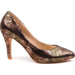 Szpilki damskie eVento. Żółte szpilki eVento, bez wzorów, eleganckie, bez obcasa, na obcasie, bez zapięcia. Za 119,00 zł.