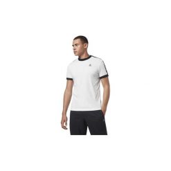 T-shirty z krótkim rękawem Reebok Sport Koszulka Training Essentials Linear Logo Tee. Białe koszulki męskie Reebok Sport, s, bez wzorów, sportowe, bez kołnierzyka, z krótkim rękawem, krótkie. Za 89,95 zł.