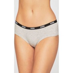 Puma - Figi (2 pack). Szare majtki damskie Puma, xs, bez wzorów, z elastanu. W wyprzedaży za 49,90 zł.