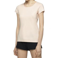 4F Women's T-shirt NOSH4-TSD001-56S. Różowe t-shirty damskie 4f, s, z elastanu. Za 39,99 zł.