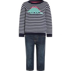Carter's DINO SET Sweter denim. Niebieskie swetry chłopięce marki Carter's, s, z bawełny. W wyprzedaży za 143,65 zł.