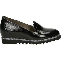 Mokasyny - 380887 BLAC R. Czarne mokasyny damskie marki Venezia, z materiału, na obcasie. Za 329,00 zł.