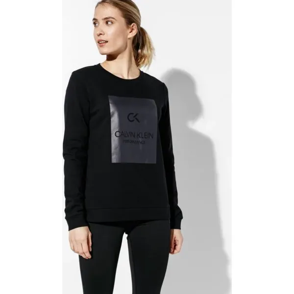 Calvin Klein Bluza Pullover , czarny, rozmiar S. Czarne bluzy damskie Calvin Klein, s, bez wzorów, z tkaniny, bez rękawów, bez kaptura. W wyprzedaży za 279,99 zł.