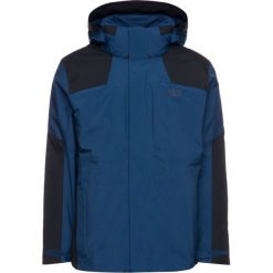 Kurtka hardshell Jack Wolfskin 3w1 Thorvald 1107933. Niebieskie kurtki sportowe męskie Jack Wolfskin, s, bez wzorów, z poliesteru, bez kaptura, outdoorowe. W wyprzedaży za 769,00 zł.