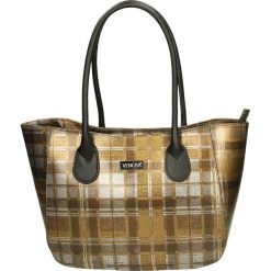Torba - 28-113-K C BR. Szare torebki klasyczne damskie marki Venezia, z materiału. Za 159,00 zł.