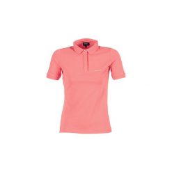 Koszulki polo z krótkim rękawem Armani jeans IMALORE. Różowe koszulki damskie Armani Jeans, bez wzorów, z jeansu, polo, z krótkim rękawem. Za 299,40 zł.