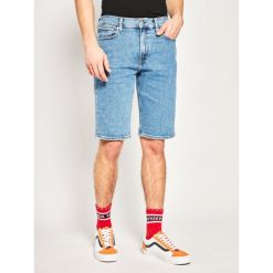 Szorty jeansowe Calvin Klein Jeans J30J312793. Niebieskie spodenki i szorty męskie Calvin Klein Jeans, m, bez wzorów, z elastanu. W wyprzedaży za 189,00 zł.