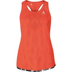 Top sportowy "Yotta" w kolorze pomarańczowym. Pomarańczowe topy damskie Odlo Women, m, bez wzorów, z materiału, z okrągłym kołnierzem. W wyprzedaży za 129,95 zł.