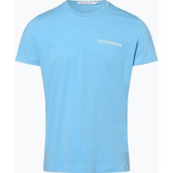 Calvin Klein Jeans - T-shirt męski, niebieski. Niebieskie t-shirty męskie Calvin Klein Jeans, m, bez wzorów, z jeansu, bez kołnierzyka. Za 139,95 zł.