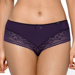 Figi klasyczne Ivette. Brązowe majtki damskie Nipplex, z bawełny. Za 44,99 zł.