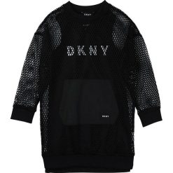 Dkny - Sukienka dziecięca 110-146 cm. Białe sukienki dziewczęce DKNY, z nadrukiem, z elastanu, z długim rękawem, długie, mini, proste. Za 369,90 zł.