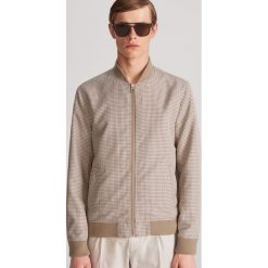 Kurtka bomber - Beżowy. Brązowe kurtki męskie Reserved, xl, bez wzorów, bez kaptura. W wyprzedaży za 59,99 zł.